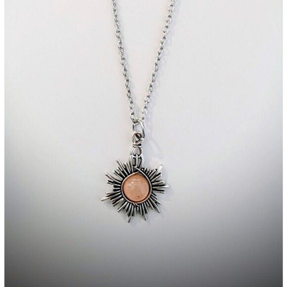None Jewelry - Sun Pendant Adjustable Necklace – Radiant Boho Adjustable Sun Necklace